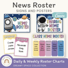 News Roster Show & Tell Display - Dreamy Space Classroom Decor - Miss Jacobs Little Learners