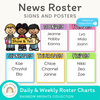 News Roster Show & Tell Display | Editable - Miss Jacobs Little Learners