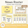 News Roster Show & Tell Display - Happy Hive Classroom Decor - Miss Jacobs Little Learners
