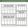 News Roster Show & Tell Display - Modern Botanical Decor - Miss Jacobs Little Learners