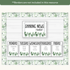 News Roster Show & Tell Display - Modern Botanical Decor - Miss Jacobs Little Learners