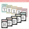News Roster Show & Tell Display - Pastel Composition Notebook Classroom Decor - Miss Jacobs Little Learners