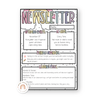 Newsletter Templates - Spotty Pastel Classroom Decor - Miss Jacobs Little Learners