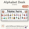 NSW Foundation Font Alphabet Desk Strips with Number Line | Student Name Tags - Miss Jacobs Little Learners