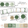 Number Line - Modern Botanical Classroom Decor - Miss Jacobs Little Learners