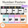 Number Posters - Composition Notebook - Cutesy Classroom Decor - Miss Jacobs Little Learners