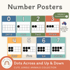 Number Posters with Ten Frames - Cute Jungle Animals - Miss Jacobs Little Learners