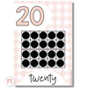 Number Posters with Ten Frames | Daisy Gingham Neutrals | Editable Decor - Miss Jacobs Little Learners