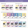 Number Posters with Ten Frames - Dreamy Space Classroom Decor - Miss Jacobs Little Learners