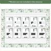 Number Posters with Ten Frames - Modern Botanical Decor - Miss Jacobs Little Learners