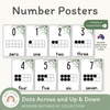 Number Posters with Ten Frames - Modern Botanical Decor - Miss Jacobs Little Learners