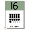 Number Posters with Ten Frames - Modern Botanical Theme - Miss Jacobs Little Learners