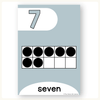 Number Posters with Ten Frames - Modern Ocean Decor - Miss Jacobs Little Learners