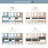 Number Posters with Ten Frames - Modern Ocean Decor - Miss Jacobs Little Learners