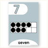 Number Posters with Ten Frames - Modern Ocean Decor - Miss Jacobs Little Learners