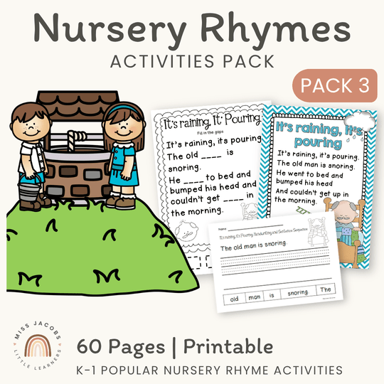 Nursery Rhymes Activities - Great for Distance Learning - Pack 3