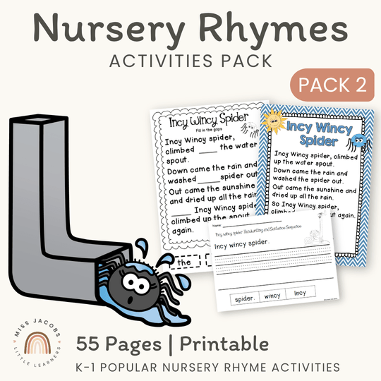 Nursery Rhymes: Printables and Activities - Great for Distance Learning - Pack 2