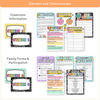 Open House Forms Back To School Night Bundle - Cutesy Composition Notebook - Miss Jacobs Little Learners
