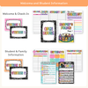 Open House Forms Back To School Night Bundle - Cutesy Composition Notebook - Miss Jacobs Little Learners