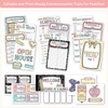 Open House Forms Back To School Night Bundle - Pastel Composition Notebook Decor - Miss Jacobs Little Learners