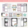 Open House Forms Back To School Night Bundle - Pastel Composition Notebook Decor - Miss Jacobs Little Learners