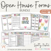 Open House Forms Back To School Night Bundle - Spotty Pastel Theme - Miss Jacobs Little Learners