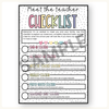 Open House Forms Back To School Night Bundle - Spotty Pastel Theme - Miss Jacobs Little Learners