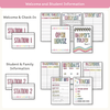 Open House Forms Back To School Night Bundle - Spotty Pastel Theme - Miss Jacobs Little Learners