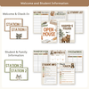 Open House Forms Back To School Night Bundle - Woodland Theme - Miss Jacobs Little Learners