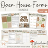 Open House Forms Back To School Night Bundle - Woodland Theme - Miss Jacobs Little Learners