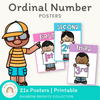 Ordinal Number Posters - Rainbow Classroom Decor - Miss Jacobs Little Learners