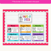Parts of Speech Posters - Bright Theme - Miss Jacobs Little Learners