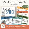 Parts of Speech Posters - Cute Jungle Animals Theme - Miss Jacobs Little Learners