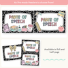 Parts of Speech Posters - Cutesy Pastel English Decor - Miss Jacobs Little Learners