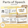 Parts of Speech Posters - Happy Hive English Decor - Miss Jacobs Little Learners
