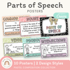 Parts of Speech Posters - Pastel Composition Notebook English Decor - Miss Jacobs Little Learners