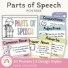 Parts of Speech Posters - Pastel Theme - Miss Jacobs Little Learners