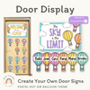 Pastel Hot Air Balloon Door Display Classroom Decor - Miss Jacobs Little Learners