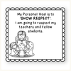 Personal Goals - Student Reminder Slips - Miss Jacobs Little Learners
