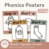 Phonics Posters - Boho Neutrals Theme - Miss Jacobs Little Learners