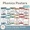 Phonics Posters - Cute Sea Life Classroom Decor - Miss Jacobs Little Learners