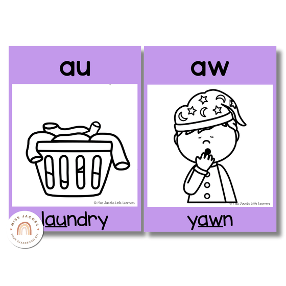 Phonics Posters - Cutesy Classroom Decor - Miss Jacobs Little Learners