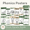 Phonics Posters - Modern Botanical Classroom Decor - Miss Jacobs Little Learners