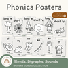 Phonics Posters - Modern Jungle Classroom Decor - Miss Jacobs Little Learners