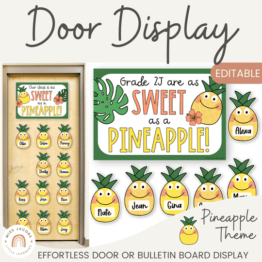 Pineapple Door Display Classroom Decor