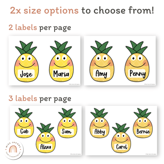 Pineapple Door Display Classroom Decor - Miss Jacobs Little Learners