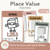 Place Value Posters - Base 10 Blocks - Boho Neutrals Theme - Miss Jacobs Little Learners