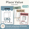 Place Value Posters - Base 10 Blocks - Cute Sea Life Decor - Miss Jacobs Little Learners