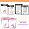 Place Value Posters - Base 10 Blocks - Cutesy Composition Notebook Math Decor - Miss Jacobs Little Learners