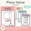 Place Value Posters - Base 10 Blocks - Cutesy Pastel Math Decor - Miss Jacobs Little Learners